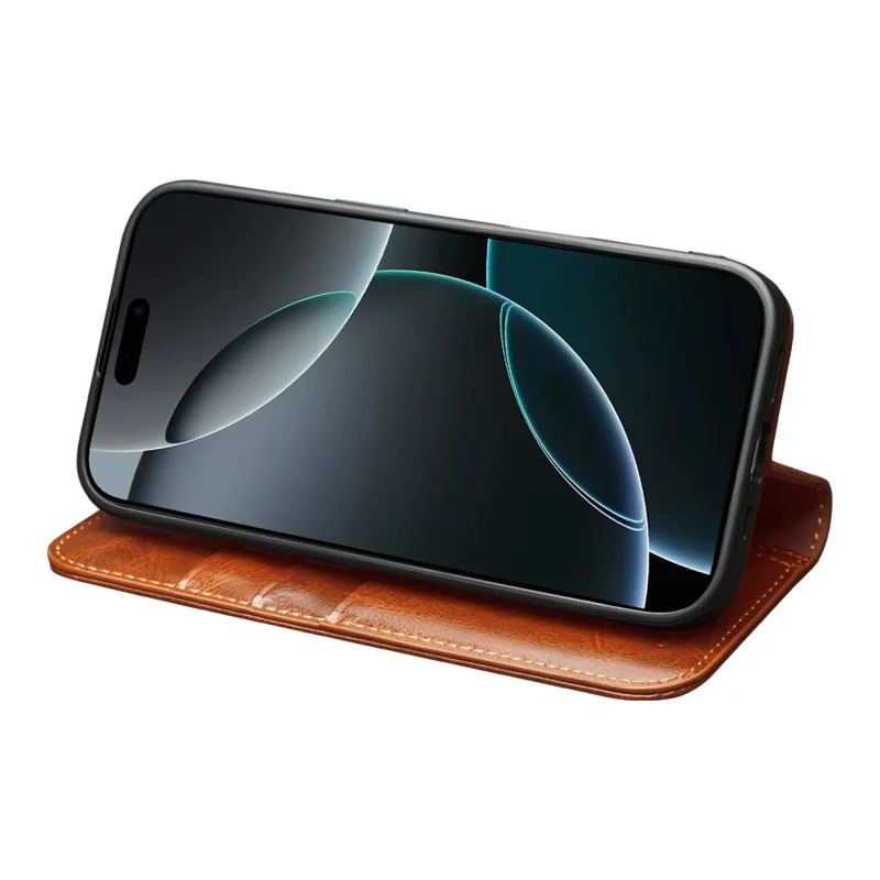 Case iPhone 17 Pro Max # Pre-order * QIALINO เคสหนังวัวแท้แบบตั้งได้ *