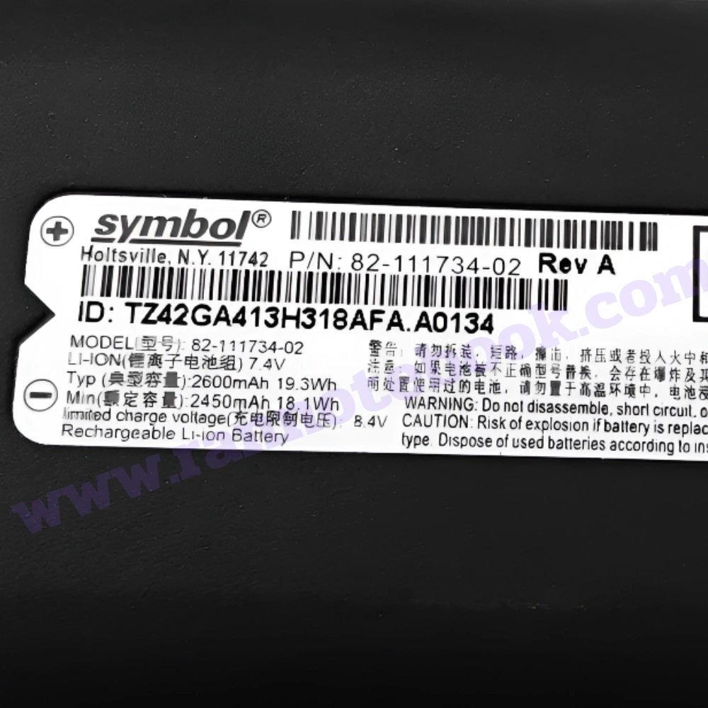 ใหม่ Battery Symbol MC919ZWR 82-111734-02 2600mah MC9000 MC9060 MC9090