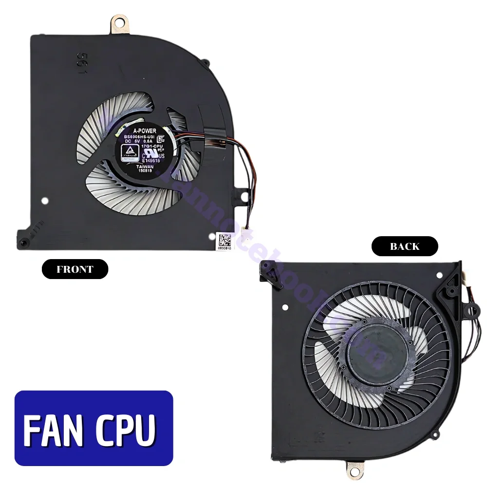 พัดลมโน๊ตบุ๊ค MSI GS75 Stealth MS-17G1 FAN CPU รับประกัน ตรงรุ่น ส่งฟรี