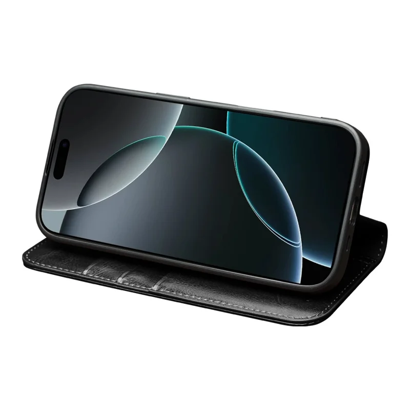 Case iPhone 17 Pro Max # Pre-order * QIALINO เคสหนังวัวแท้แบบตั้งได้ *