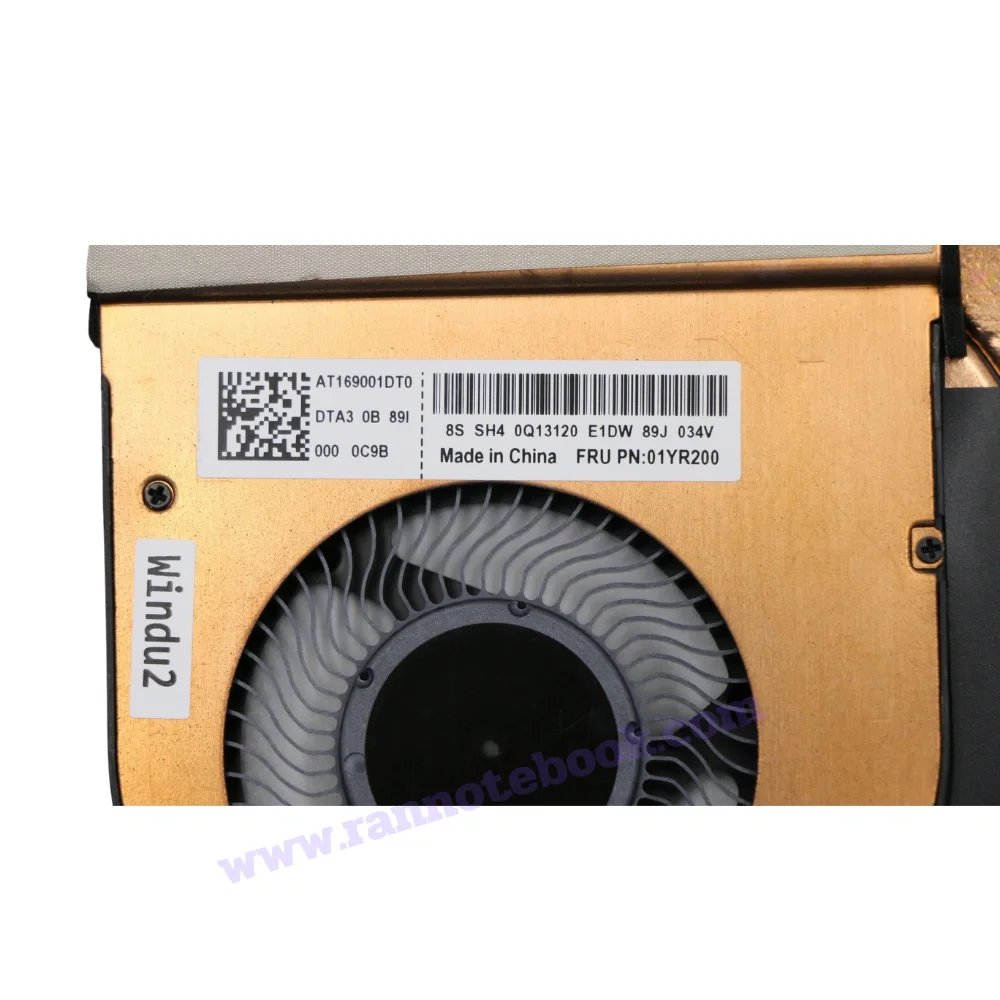 พัดลมโน๊ตบุ๊ค Lenovo T480 Fan+Heatsink ประกันสินค้า ฟรีค่าส่ง ส่งไว คุ้มค่า