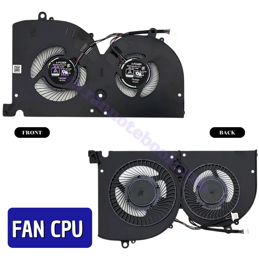 พัดลมโน๊ตบุ๊ค MSI GS75 Stealth MS-17G1 FAN CPU รับประกัน ตรงรุ่น ส่งฟรี