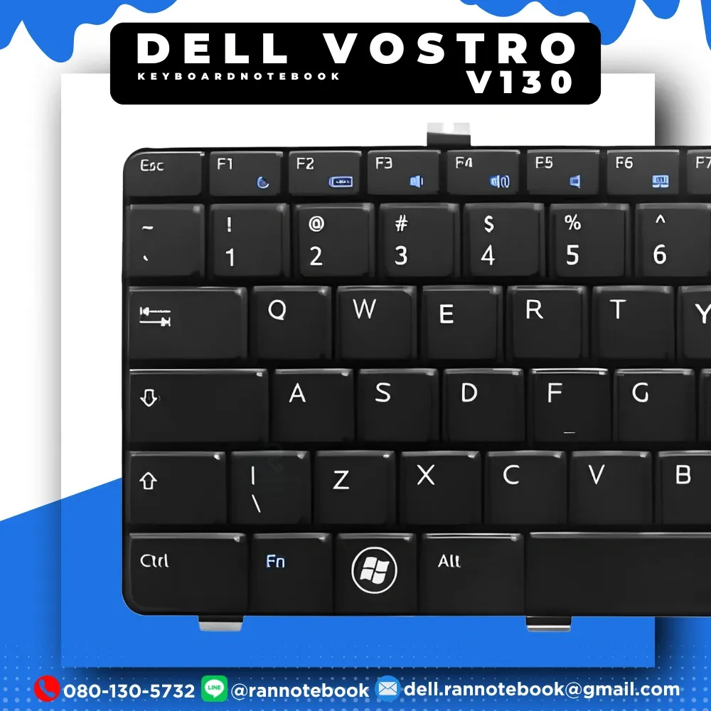 คีย์บอร์ด โน๊ตบุ๊ค Dell Vostro V130 ของแท้ประกันศูนย์ Dell