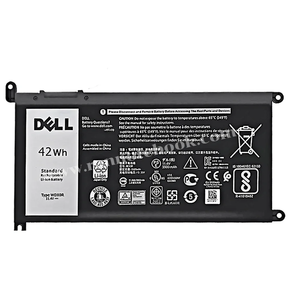 Battery Dell Inspiron 5368 5378 5379 13 5000 42Whr Series WDX0R ของแท้ ประกันศูนย์ ราคา พิเศษ